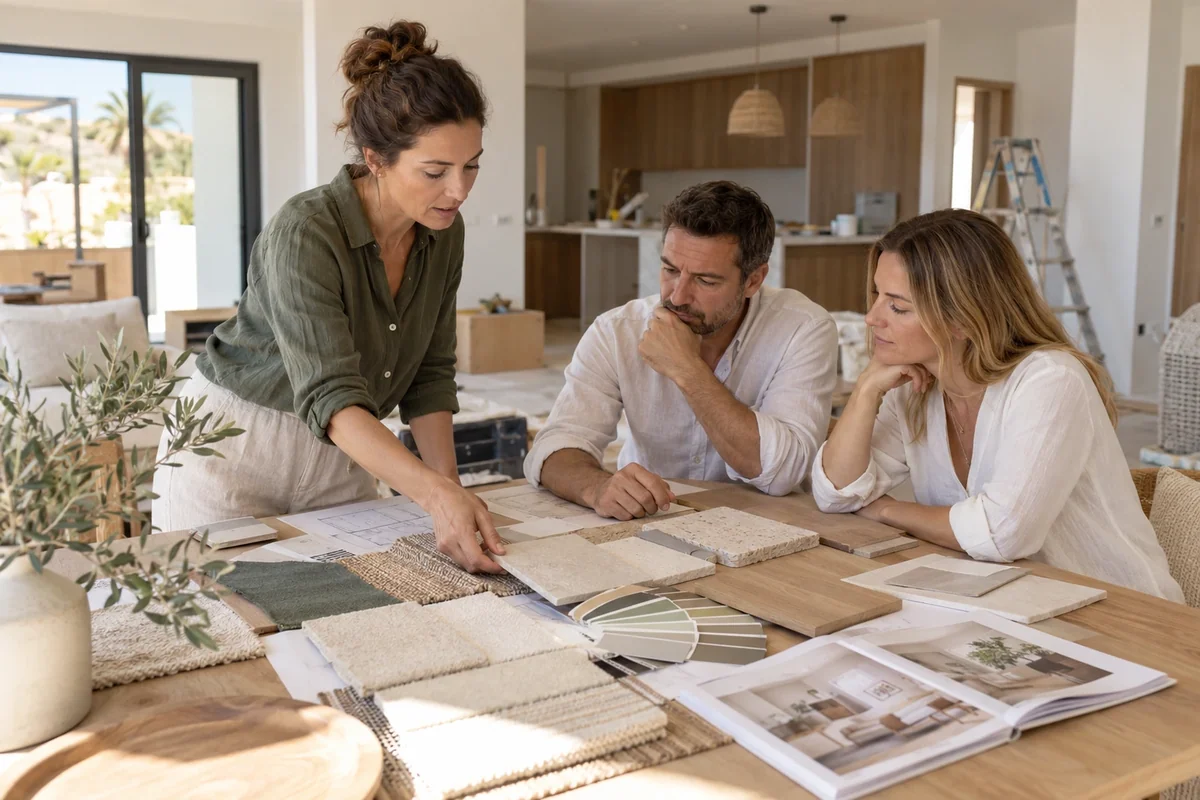 Interior design materials consultation