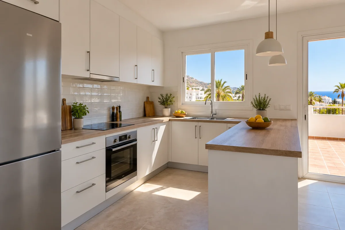 Finished renovated kitchen